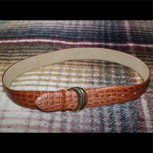 Vintage Belt. Crocodile pattern